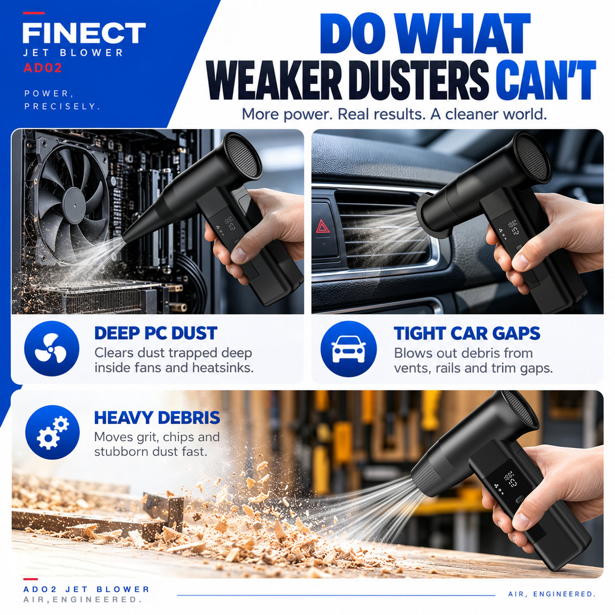 Finect AD02 Air Duster 40mm