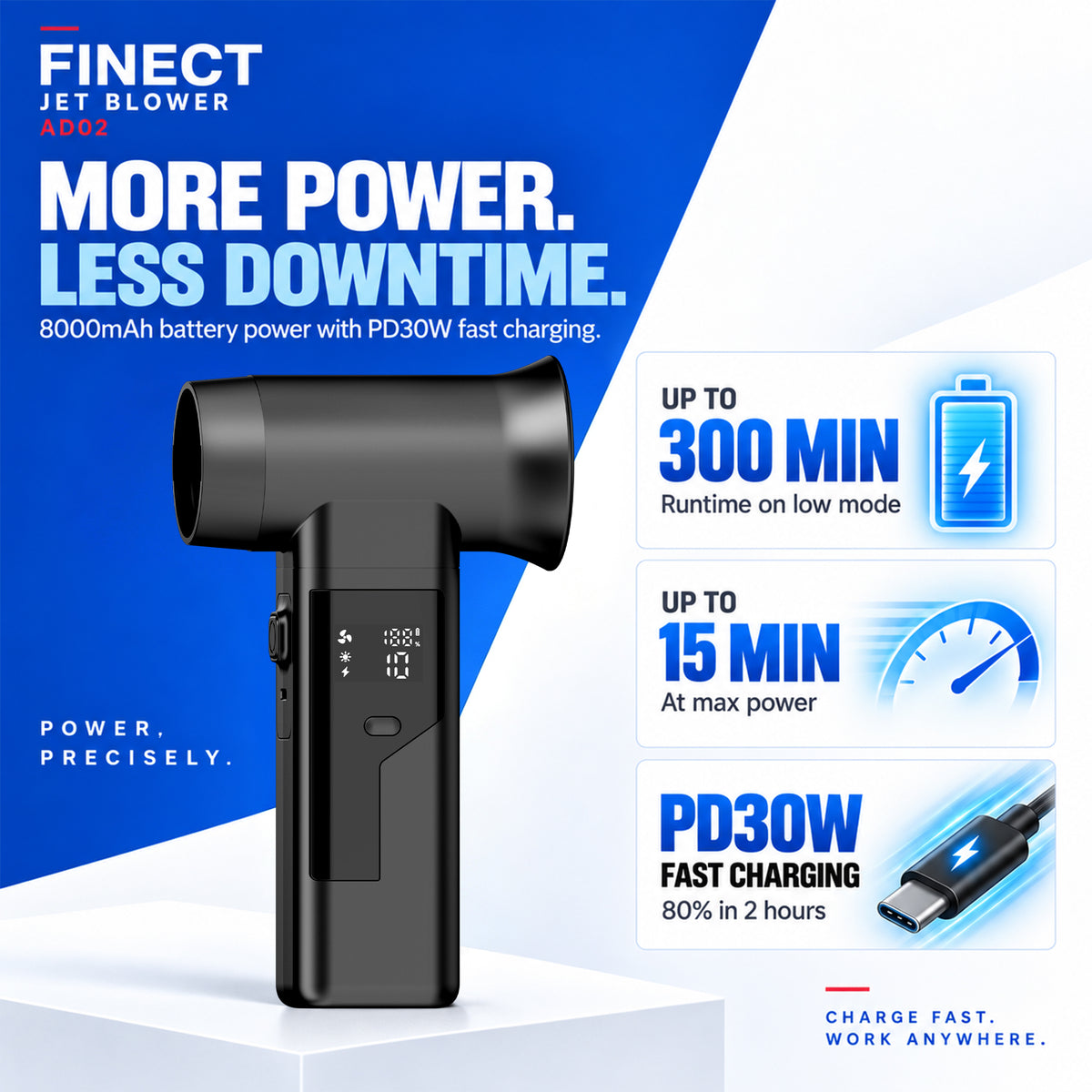 Finect AD02 Air Duster 40mm