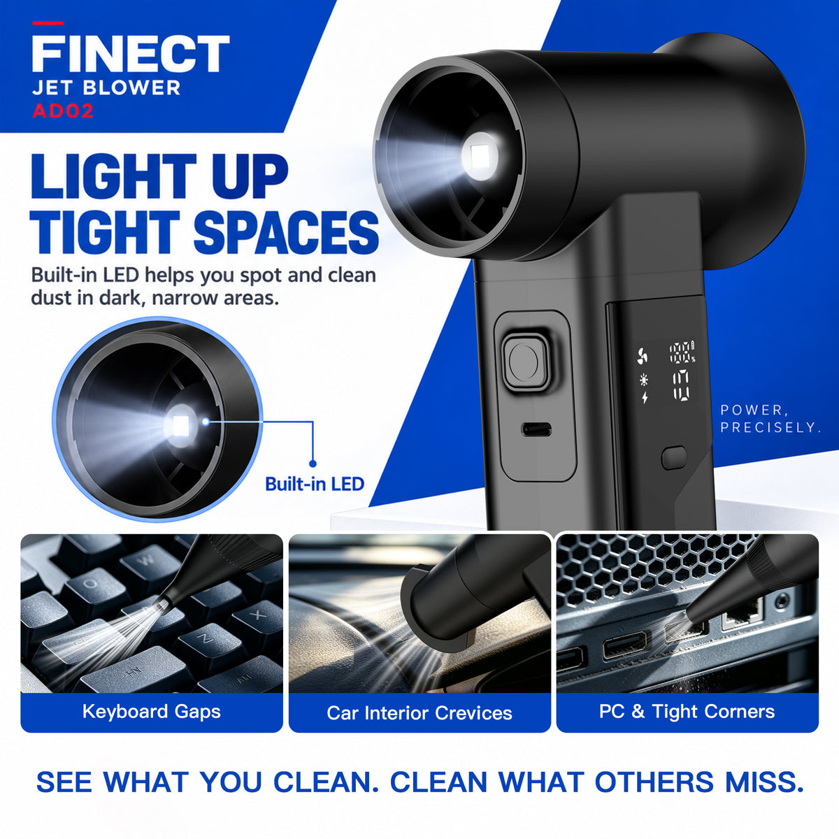 Finect AD02 Air Duster 40mm