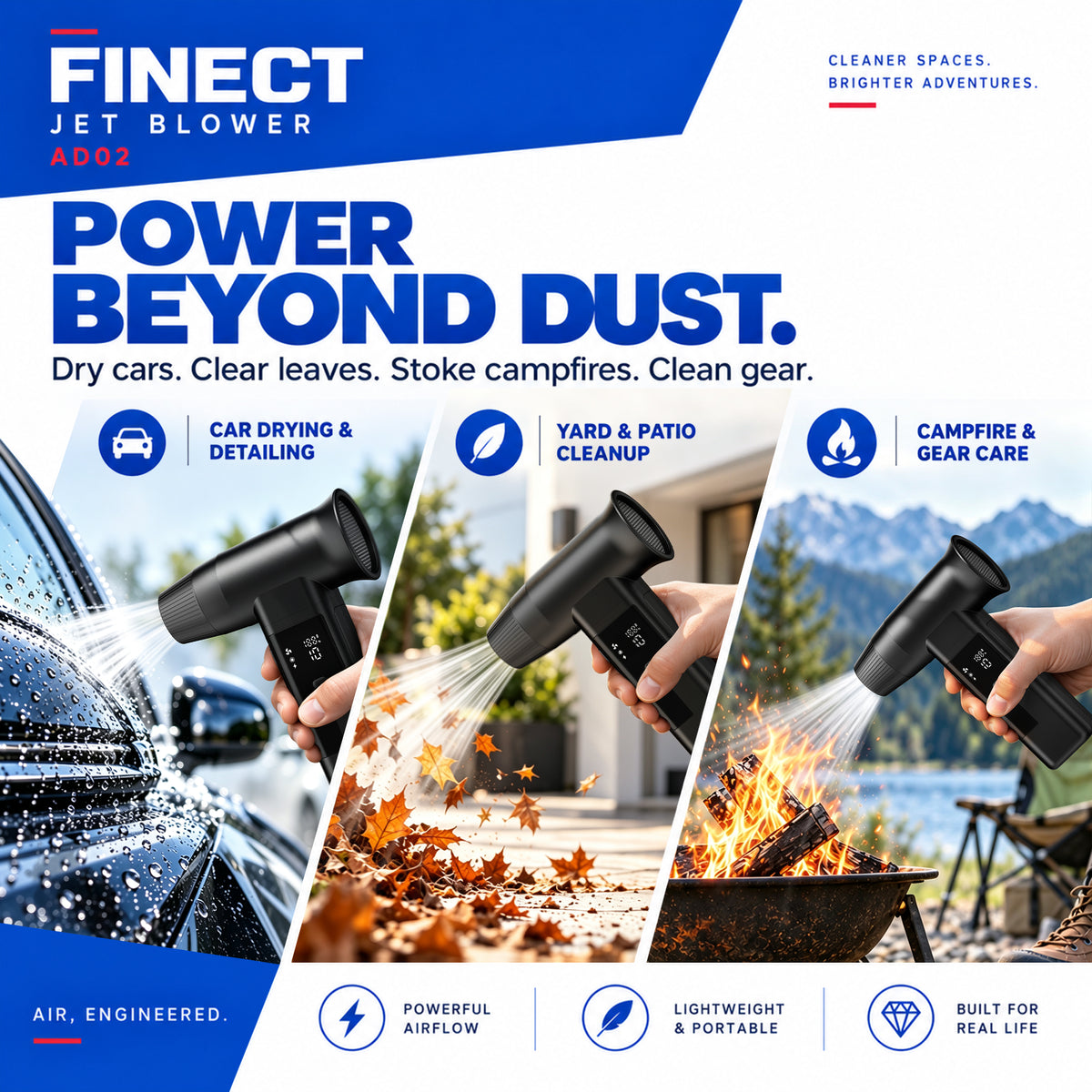 Finect AD02 Air Duster 40mm